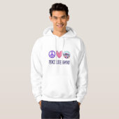 Veste À Capuche Peace Love Gaming (Devant entier)