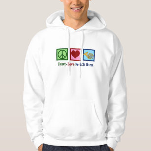 Veste À Capuche Peace Love Horn