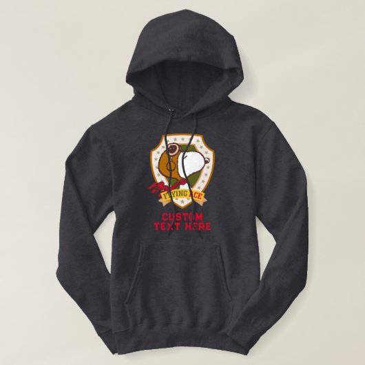 Veste À Capuche Peanuts | Insigne de l'as de l'aviation Snoopy (Design devant)