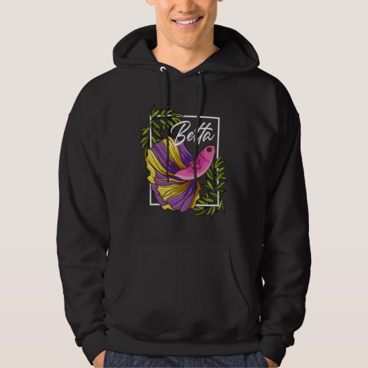 Veste À Capuche Pêche de poisson Betta (Devant)