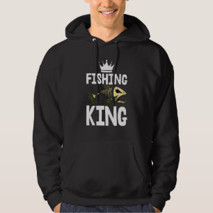 Veste À Capuche Pêche Roi Tee Skeleton Poisson Os Tee - shirts Sha