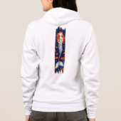 Veste À Capuche Peinture à brosse pour sirène de dessin (Dos)