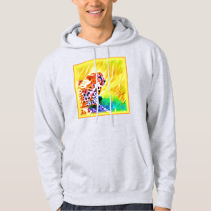 Veste À Capuche Peinture animale puissante de Cheetah. Commandez d