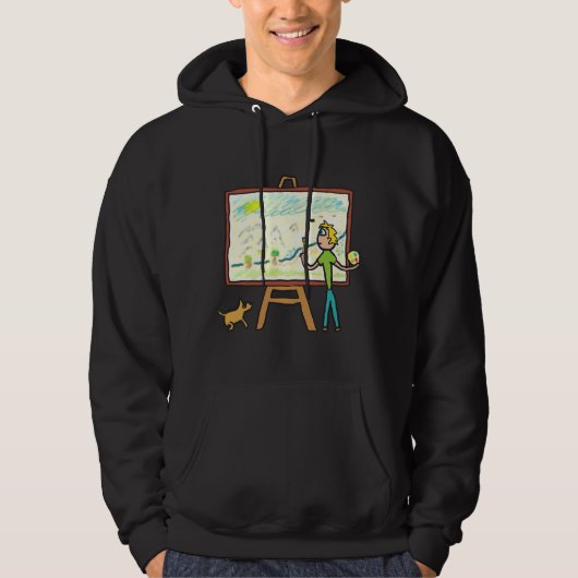 Veste À Capuche Peinture Artiste (Devant)