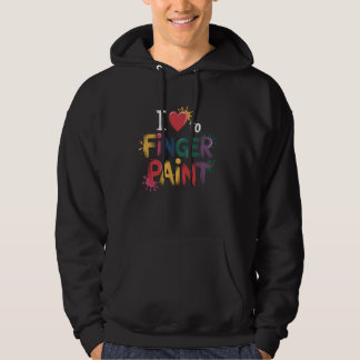Veste À Capuche Peinture de doigt Messy mignon Playtime Art amusan