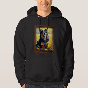Veste À Capuche Peinture de Laponie finnoise Tournesol Fleur Maman