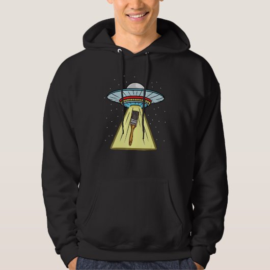 Veste À Capuche Peinture de peinture Ufo (Devant)