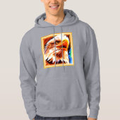 Veste À Capuche Peinture d'un Visage d'Aigles Étonnant. Commandez (Devant)