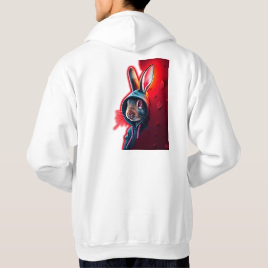 Veste À Capuche Pékin avec les lapins Kash (Dos)