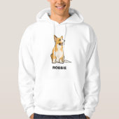 Veste À Capuche Pembroke de corgi de chien (Devant)