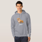 Veste À Capuche Pembroke de corgi de chien (Devant entier)
