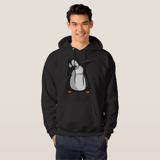 Veste À Capuche Penguin Funny Penguin Art Hommes Femmes Oiseaux Da (Devant entier)