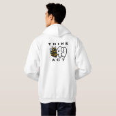 Veste À Capuche Pensez Avant d'Agir (Dos entier)