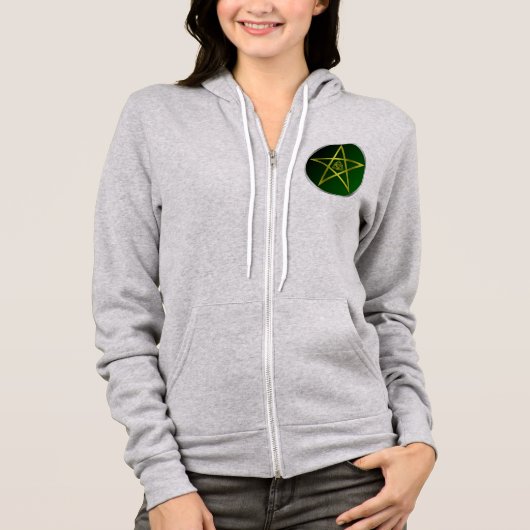 Veste À Capuche Pentacle or (Devant)