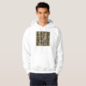 Veste À Capuche Pentamètre iambique, schéma de sonnet (Devant entier)