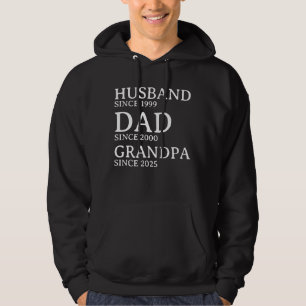 Veste À Capuche Père mari grand-père Customisé depuis l'année sur