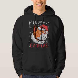Veste À Capuche Père Noël Casquette Chat Joyeux Noël Catmas Joyeux