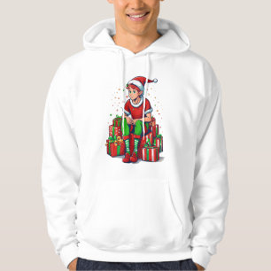 Veste À Capuche Père Noël drôle de Noël lutin enfant rigolo