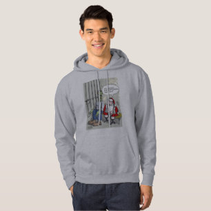 Veste À Capuche Père Noël En prison sweatshirt à capuchon gris