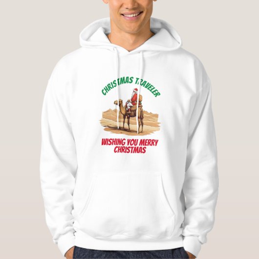 Veste À Capuche Père Noël équitation Camel (Devant)