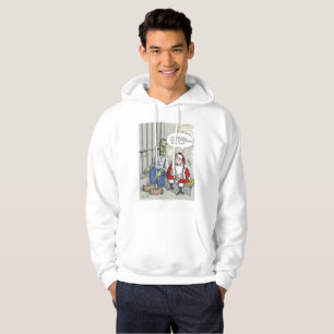 Veste À Capuche Père Noël In Jail sweatshirt à capuchon blanc