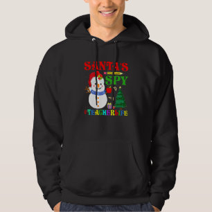 Veste À Capuche Père Noël Spy Enseignant Vie Enseignant Vie Enseig