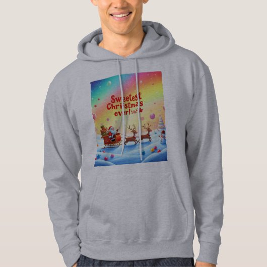 Veste À Capuche Père Noël's Candy land (Devant)