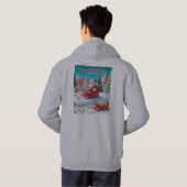 Veste À Capuche Père Noël's Candy land (Dos entier)