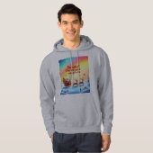 Veste À Capuche Père Noël's Candy land (Devant entier)