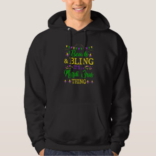 Veste À Capuche Perles & Bling C'est un festival amusant de Mardi