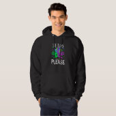 Veste À Capuche Perles S'il Vous Plaît Mardi Gras (Devant entier)
