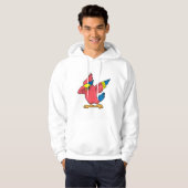 Veste À Capuche Perroquet à Hip hop Dance Dab (Devant entier)