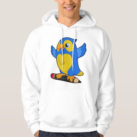 Veste À Capuche Perroquet au crayon (Devant)