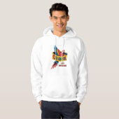 Veste À Capuche Perroquet coloré (Devant entier)