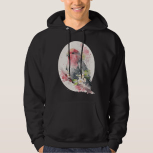 Veste À Capuche Perroquet Fleur de Cerisier Japonais Sakura Perruc