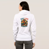 Veste À Capuche Perroquet Uke Life – Île Ukulele Oiseau (Dos entier)