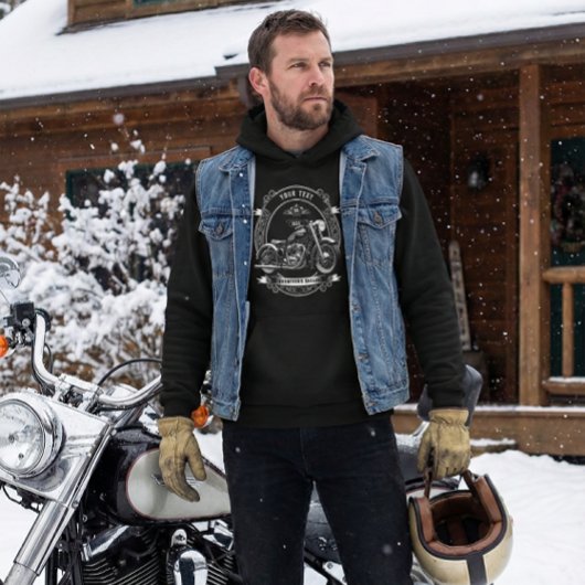 Veste À Capuche Personalized Biker Winter Hoodie Gift