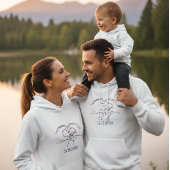 Veste À Capuche Personalized Family Hoodie