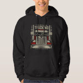 Veste À Capuche Personalized Trucking 18 Wheeler BIG Trucker (Devant)