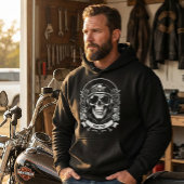 Veste À Capuche Personalized Winter Biker Skull Motorcycle