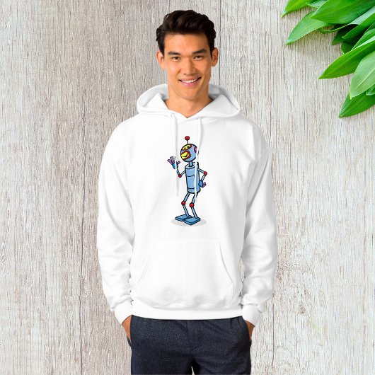 Veste À Capuche Personnage de robot futuriste rétro faisant signe
