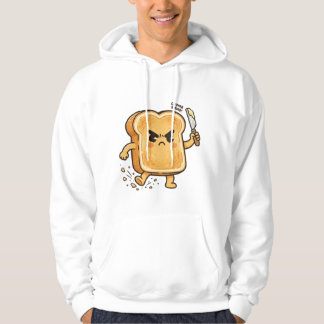 Veste À Capuche Personnage de toast de dessin animé en colère tena