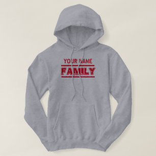 Veste À Capuche Personnalisable VOTRE famille NOMMÉE