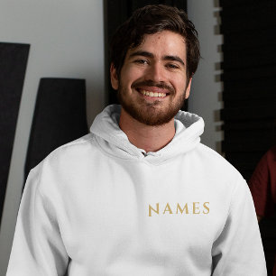 Veste À Capuche Personnalisé avec le nom de famille ou surnom sur