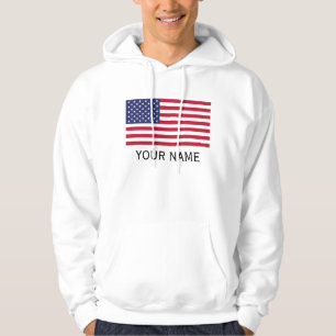 Veste À Capuche Personnalisez avec votre nom USA Etats-Unis