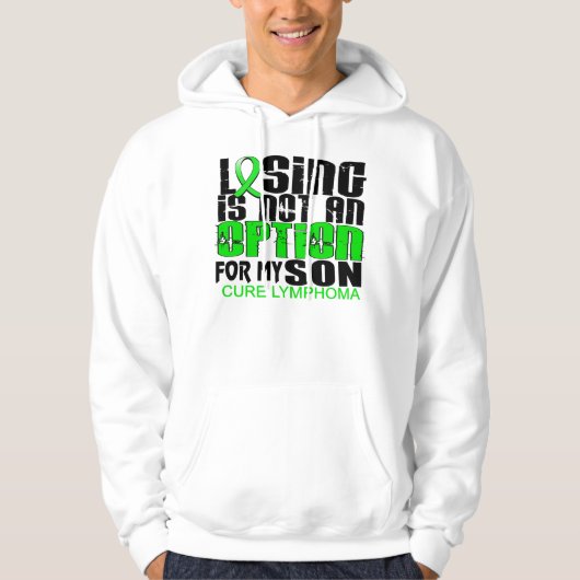 Veste À Capuche Perte pas du fils de lymphome d'option (Devant)