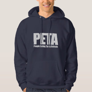 Veste À Capuche PETA Gens Manger Tasty Animaux Drôle Humour alimen