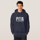 Veste À Capuche PETA Gens Manger Tasty Animaux Drôle Humour alimen (Devant entier)