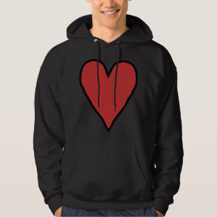 Veste À Capuche Petit Coeur rouge d'amour 10