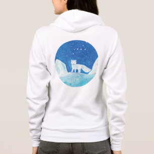 Veste À Capuche Petite illustration de Renard Arctique (Vulpes lag